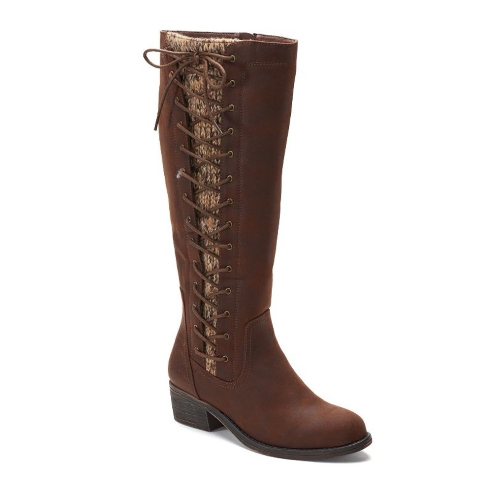SO Women’s Brown Faux Leather Riding Boots